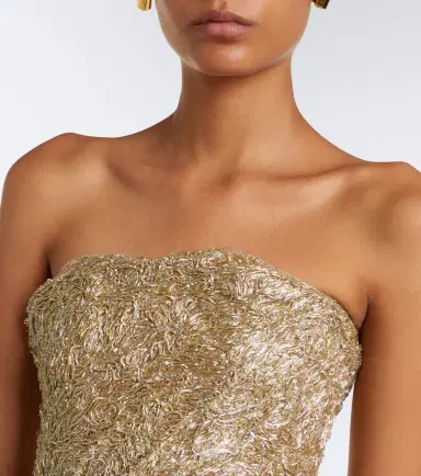 Marmar Halim Embroidered pleated tulle gown | Thumbnail 5 Marmar Halim Embroidered pleated tulle gown | Thumbnail 5
