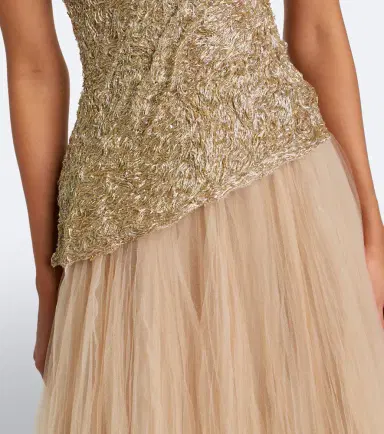 Marmar Halim Embroidered pleated tulle gown | Thumbnail 6 Marmar Halim Embroidered pleated tulle gown | Thumbnail 6