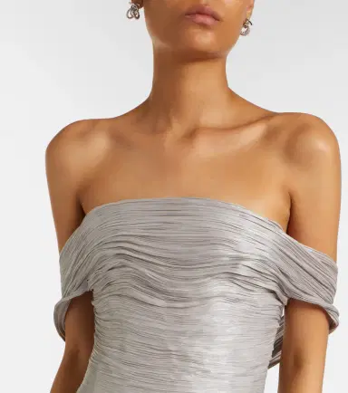 Marmar Halim Off-shoulder pleated bustier gown | Thumbnail 8 Marmar Halim Off-shoulder pleated bustier gown | Thumbnail 8