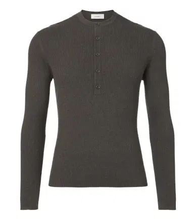 Lisa Yang Falk cotton and cashmere Henley shirt | Thumbnail 1 Lisa Yang Falk cotton and cashmere Henley shirt | Thumbnail 1