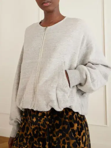 R13 Balloon Cotton-jersey Zip-up Sweatshirt | Thumbnail 4 R13 Balloon Cotton-jersey Zip-up Sweatshirt | Thumbnail 4