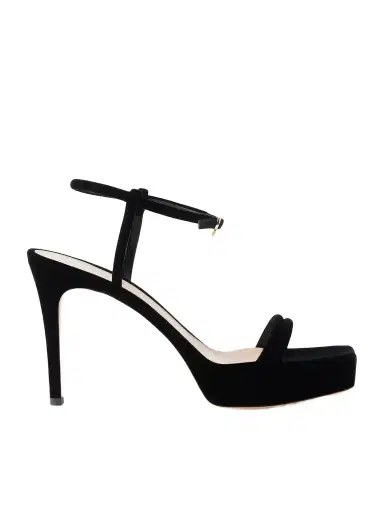 Gianvito Rossi 70 Velvet Sandals | Thumbnail 1 Gianvito Rossi 70 Velvet Sandals | Thumbnail 1