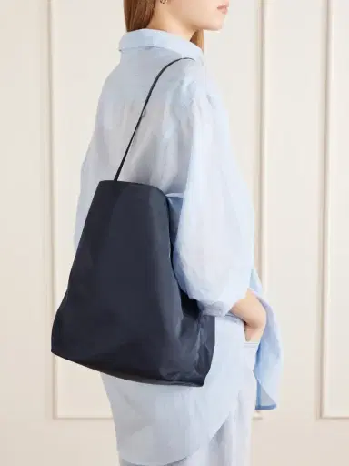 Valesque Bucket Leather-trimmed Satin-shell Tote | Thumbnail 2 Valesque Bucket Leather-trimmed Satin-shell Tote | Thumbnail 2