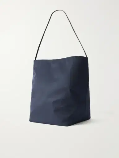 Valesque Bucket Leather-trimmed Satin-shell Tote | Thumbnail 4 Valesque Bucket Leather-trimmed Satin-shell Tote | Thumbnail 4