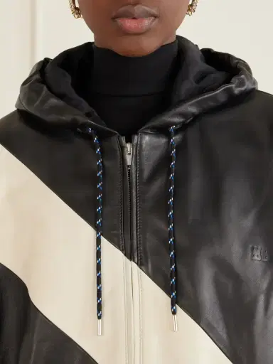 Wales Bonner Vista Striped Leather Jacket | Thumbnail 4 Wales Bonner Vista Striped Leather Jacket | Thumbnail 4