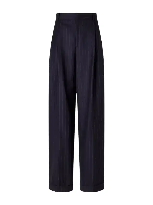 Pinstriped Fresco-wool Straight-leg Pants Pinstriped Fresco-wool Straight-leg Pants