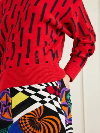 Versace Gianni Knitted Wool Sweater | Thumbnail 5 Versace Gianni Knitted Wool Sweater | Thumbnail 5