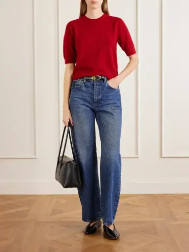 Frame The Gathered Honeycomb Cashmere Sweater | Thumbnail 2 Frame The Gathered Honeycomb Cashmere Sweater | Thumbnail 2
