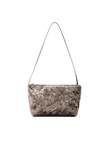 Valesque Corset Leather-trimmed Crushed Velvet Shoulder Bag | Thumbnail 1 Valesque Corset Leather-trimmed Crushed Velvet Shoulder Bag | Thumbnail 1