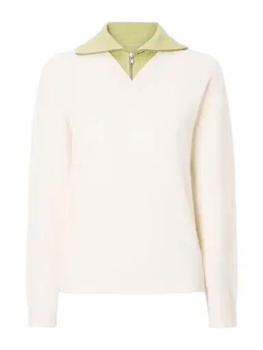 MM6 MAISON MARGIELA Ribbed Wool-blend Sweater | Thumbnail 1 MM6 MAISON MARGIELA Ribbed Wool-blend Sweater | Thumbnail 1