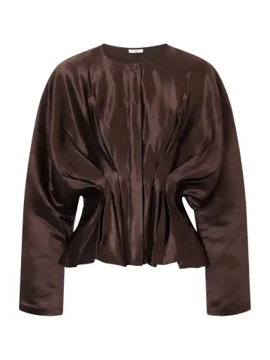 Joseph Eris Gathered Linen And Silk-blend Blouse | Thumbnail 1 Joseph Eris Gathered Linen And Silk-blend Blouse | Thumbnail 1
