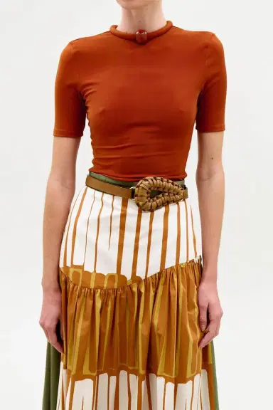 Silvia Tcherassi Renata Belt - Camel | Thumbnail 2 Silvia Tcherassi Renata Belt - Camel | Thumbnail 2