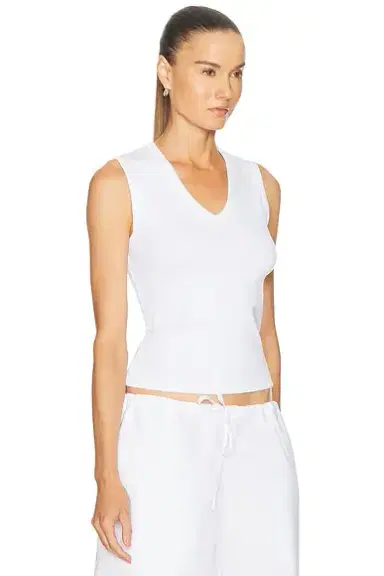 LESET Nando Sleeveless V-Neck Tank Top | Thumbnail 2 LESET Nando Sleeveless V-Neck Tank Top | Thumbnail 2