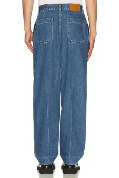Bottega Veneta Atlantic Blue Denim Wide Leg Trousers | Thumbnail 3 Bottega Veneta Atlantic Blue Denim Wide Leg Trousers | Thumbnail 3