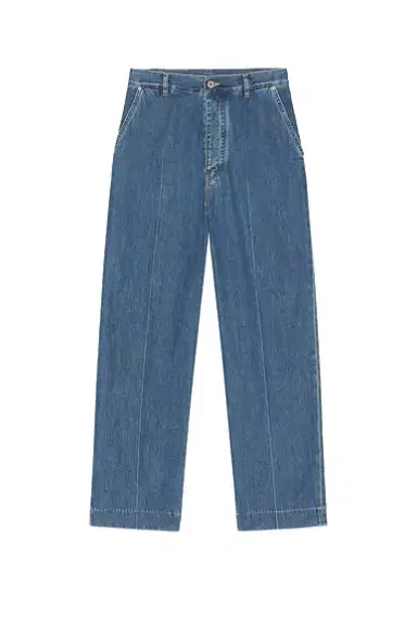 Bottega Veneta Atlantic Blue Denim Wide Leg Trousers | Thumbnail 5 Bottega Veneta Atlantic Blue Denim Wide Leg Trousers | Thumbnail 5