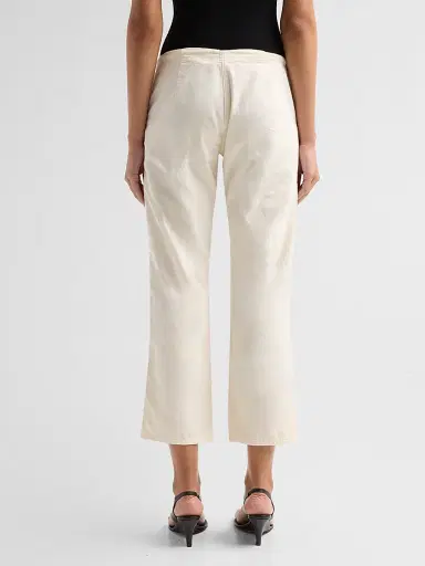 RE/DONE Women's Laguna Cotton Pants - Crema - Size 32 | Thumbnail 3 RE/DONE Women's Laguna Cotton Pants - Crema - Size 32 | Thumbnail 3