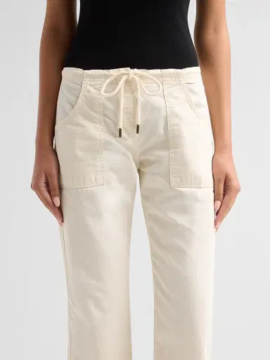 RE/DONE Women's Laguna Cotton Pants - Crema - Size 32 | Thumbnail 5 RE/DONE Women's Laguna Cotton Pants - Crema - Size 32 | Thumbnail 5