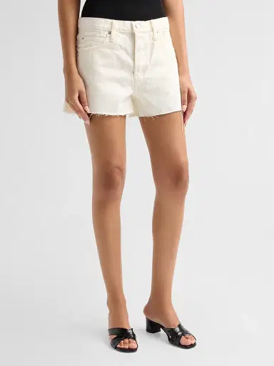 RE/DONE Women's The Breezy Denim Shorts - Crema - Size 31 | Thumbnail 4 RE/DONE Women's The Breezy Denim Shorts - Crema - Size 31 | Thumbnail 4