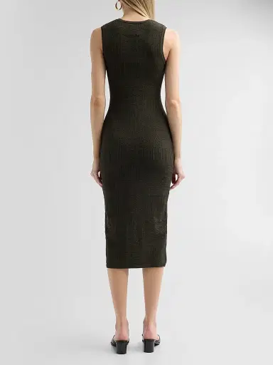 Veronica Beard Women's Tamiko Knit Midi Dress - Loden - Size XL | Thumbnail 3 Veronica Beard Women's Tamiko Knit Midi Dress - Loden - Size XL | Thumbnail 3