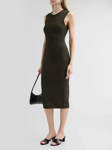Veronica Beard Women's Tamiko Knit Midi Dress - Loden - Size XL | Thumbnail 4 Veronica Beard Women's Tamiko Knit Midi Dress - Loden - Size XL | Thumbnail 4