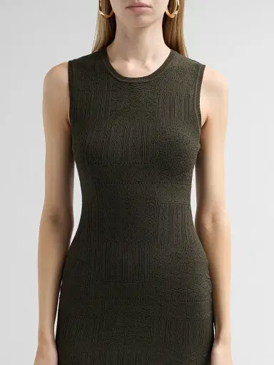 Veronica Beard Women's Tamiko Knit Midi Dress - Loden - Size XL | Thumbnail 5 Veronica Beard Women's Tamiko Knit Midi Dress - Loden - Size XL | Thumbnail 5