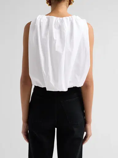 Co Women's Bubble Cotton Poplin Top | Thumbnail 3 Co Women's Bubble Cotton Poplin Top | Thumbnail 3
