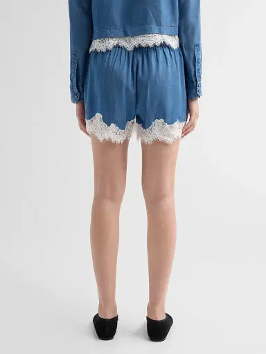 Cami NYC Women's Alona Lace-Trim Shorts - Light Wash | Thumbnail 3 Cami NYC Women's Alona Lace-Trim Shorts - Light Wash | Thumbnail 3