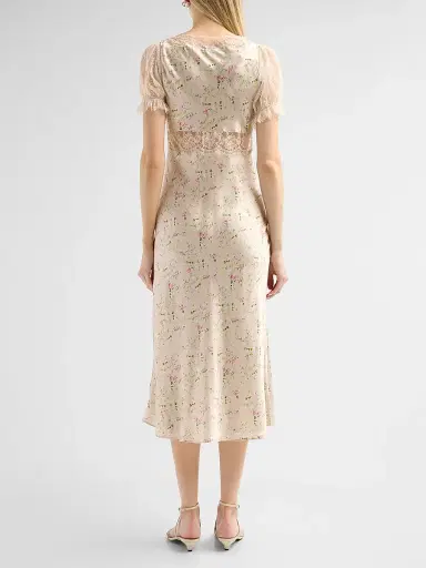 Cami NYC Women's Dinah Floral Silk Midi Dress - English Cottage | Thumbnail 3 Cami NYC Women's Dinah Floral Silk Midi Dress - English Cottage | Thumbnail 3