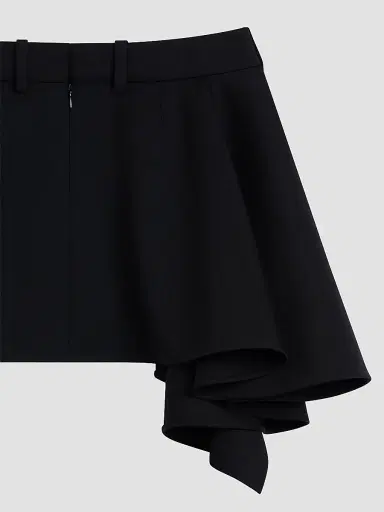 Givenchy Women's Slashed Mini Skirt in Wool | Thumbnail 4 Givenchy Women's Slashed Mini Skirt in Wool | Thumbnail 4