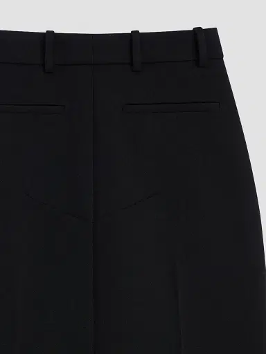 Givenchy Women's Slashed Midi Skirt in Wool | Thumbnail 4 Givenchy Women's Slashed Midi Skirt in Wool | Thumbnail 4