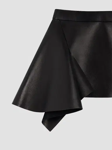 Givenchy Women's Slashed Mini Skirt in Leather | Thumbnail 3 Givenchy Women's Slashed Mini Skirt in Leather | Thumbnail 3