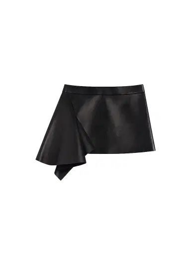 Givenchy Women's Slashed Mini Skirt in Leather | Thumbnail 1 Givenchy Women's Slashed Mini Skirt in Leather | Thumbnail 1