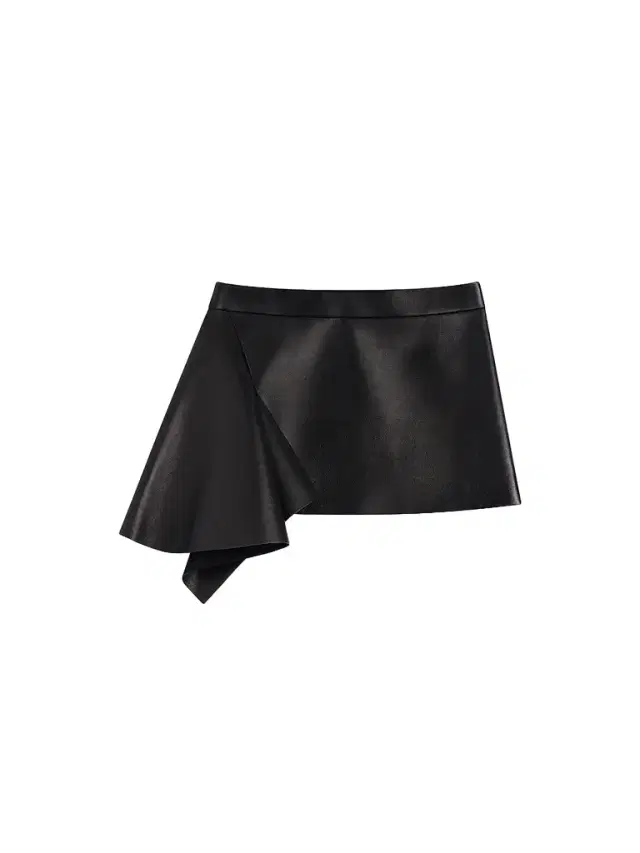 Women's Slashed Mini Skirt in Leather Women's Slashed Mini Skirt in Leather
