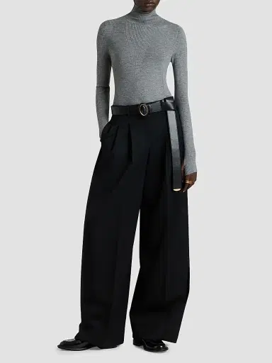 Givenchy Women's Turtleneck Sweater in Wool and Silk | Thumbnail 2 Givenchy Women's Turtleneck Sweater in Wool and Silk | Thumbnail 2