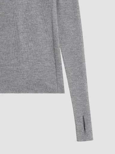 Givenchy Women's Turtleneck Sweater in Wool and Silk | Thumbnail 7 Givenchy Women's Turtleneck Sweater in Wool and Silk | Thumbnail 7