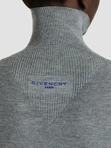 Givenchy Women's Turtleneck Sweater in Wool and Silk | Thumbnail 8 Givenchy Women's Turtleneck Sweater in Wool and Silk | Thumbnail 8