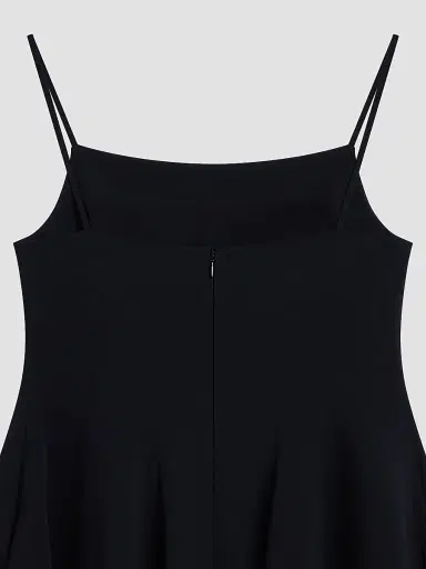 Givenchy Women's Sliced Mini Dress in Crepe Cady | Thumbnail 4 Givenchy Women's Sliced Mini Dress in Crepe Cady | Thumbnail 4