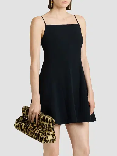 Givenchy Women's Sliced Mini Dress in Crepe Cady | Thumbnail 5 Givenchy Women's Sliced Mini Dress in Crepe Cady | Thumbnail 5