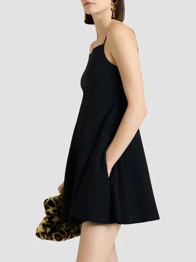 Givenchy Women's Sliced Mini Dress in Crepe Cady | Thumbnail 6 Givenchy Women's Sliced Mini Dress in Crepe Cady | Thumbnail 6