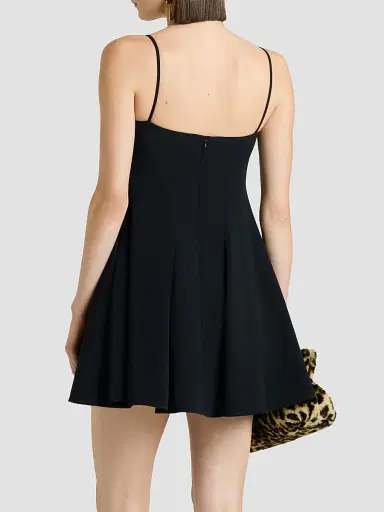 Givenchy Women's Sliced Mini Dress in Crepe Cady | Thumbnail 7 Givenchy Women's Sliced Mini Dress in Crepe Cady | Thumbnail 7
