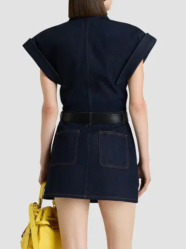 Givenchy Women's Mini Dress in Raw Denim | Thumbnail 5 Givenchy Women's Mini Dress in Raw Denim | Thumbnail 5