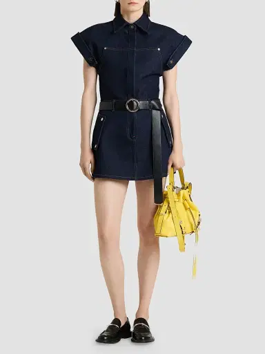 Givenchy Women's Mini Dress in Raw Denim | Thumbnail 7 Givenchy Women's Mini Dress in Raw Denim | Thumbnail 7
