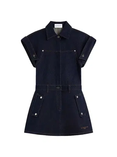 Givenchy Women's Mini Dress in Raw Denim | Thumbnail 1 Givenchy Women's Mini Dress in Raw Denim | Thumbnail 1