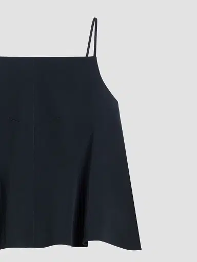 Givenchy Women's Sliced Top in Crepe Cady | Thumbnail 4 Givenchy Women's Sliced Top in Crepe Cady | Thumbnail 4