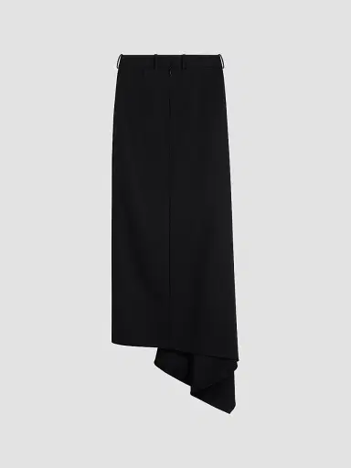 Givenchy Women's Slashed Long Skirt in Wool | Thumbnail 2 Givenchy Women's Slashed Long Skirt in Wool | Thumbnail 2
