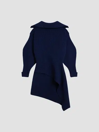 Givenchy Women's Slashed Mini Dress in Wool and Cashmere | Thumbnail 2 Givenchy Women's Slashed Mini Dress in Wool and Cashmere | Thumbnail 2