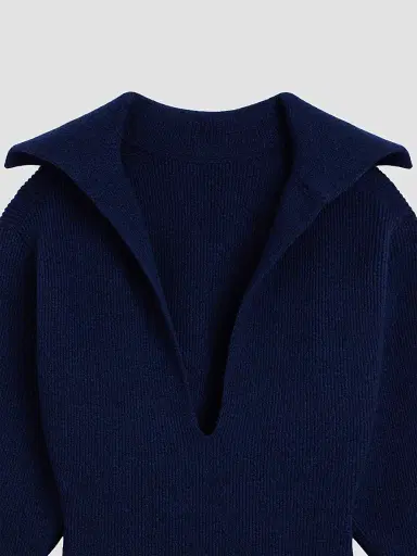 Givenchy Women's Slashed Mini Dress in Wool and Cashmere | Thumbnail 4 Givenchy Women's Slashed Mini Dress in Wool and Cashmere | Thumbnail 4
