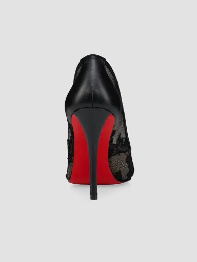 Christian Louboutin Women's Miss 100MM Z Mesh Pumps - Black | Thumbnail 3 Christian Louboutin Women's Miss 100MM Z Mesh Pumps - Black | Thumbnail 3