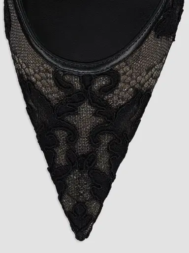 Christian Louboutin Women's Miss 100MM Z Mesh Pumps - Black | Thumbnail 4 Christian Louboutin Women's Miss 100MM Z Mesh Pumps - Black | Thumbnail 4