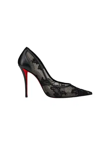 Christian Louboutin Women's Miss 100MM Z Mesh Pumps - Black | Thumbnail 1 Christian Louboutin Women's Miss 100MM Z Mesh Pumps - Black | Thumbnail 1